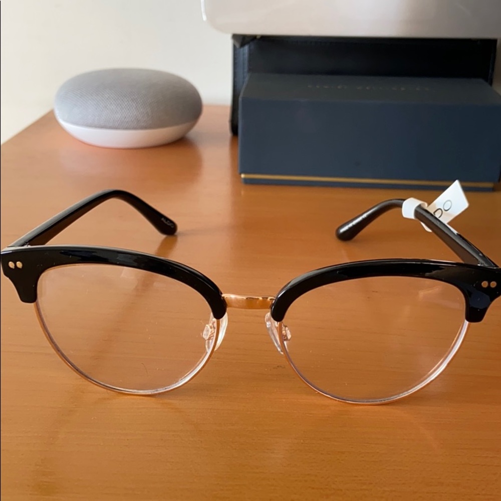 Cute trendy glasses with gold hardware